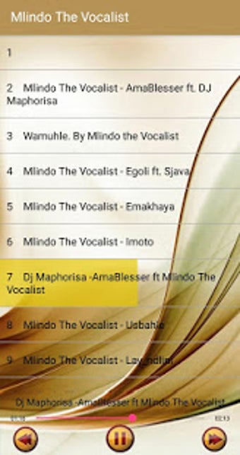 Image 0 for Songs Mlindo - offline