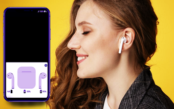 Image 1 for AirBattery - Using Airpod…