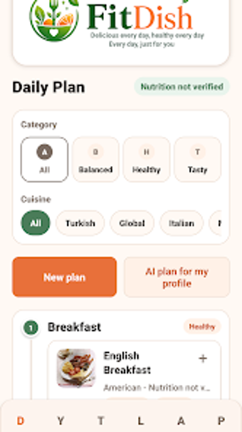 Imagen 0 para FitDish:Meal Planner