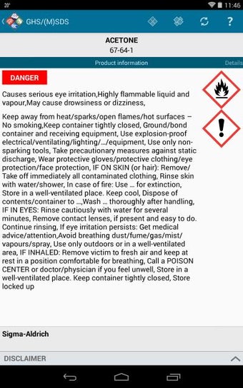 Image 1 for EMS.GHS/(M)SDS