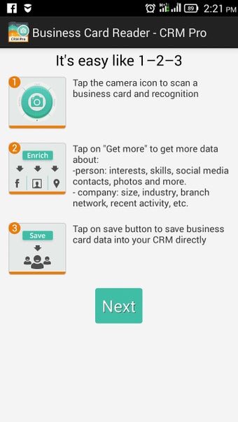 Imagen 3 para Business Card Reader - CR…