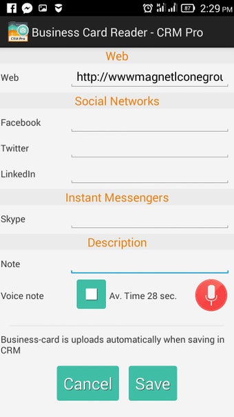 Imagen 6 para Business Card Reader - CR…