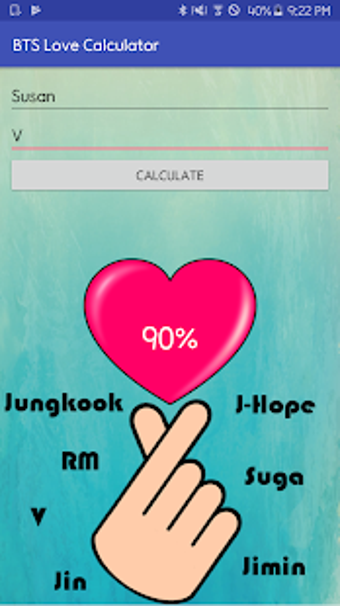 Image 1 for BTS Love Calculator
