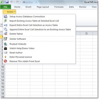 Image 0 for Excel MS Access Import, E…