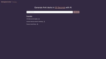 Image 0 for Ankigenerator