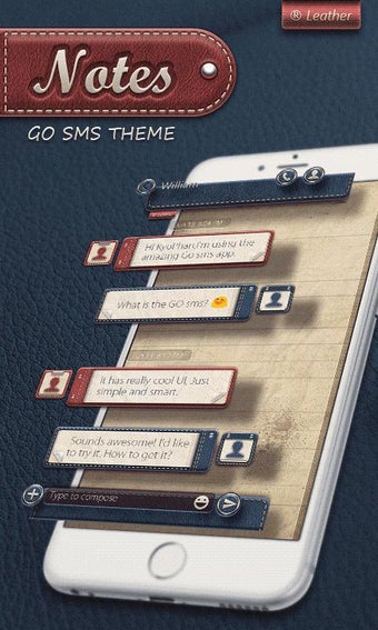 Imagen 0 para GO SMS PRO NOTES THEME