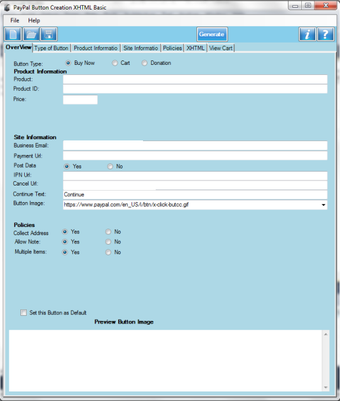 Image 0 for PayPal Button Creator 201…