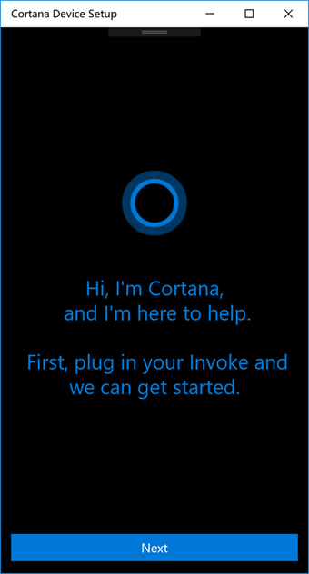 Image 1 for Cortana Device Setup for …
