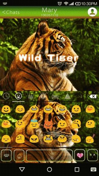Image 1 for Wild Tiger Emoji Keyboard