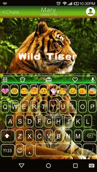 Image 2 for Wild Tiger Emoji Keyboard