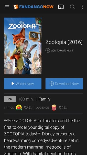 Imagen 1 para FandangoNOW - Movies + TV