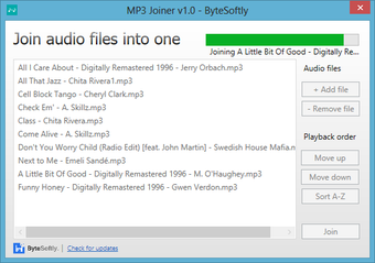 Image 0 for MP3 Joiner