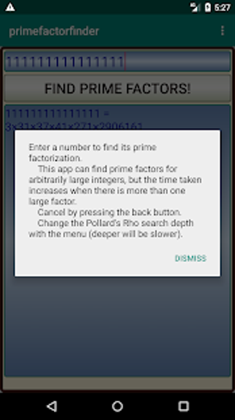 Image 0 for Prime Factor Finder