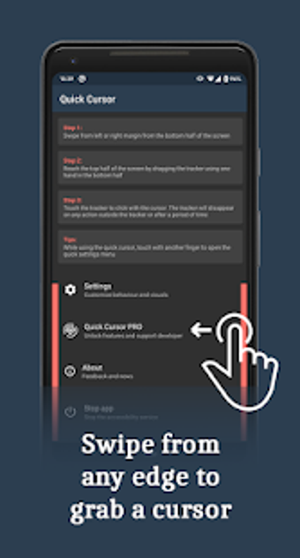 Image 1 for Quick Cursor: one hand mo…