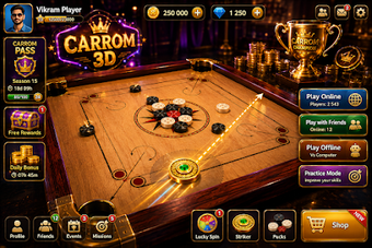 Image 0 for Carrom Clash 3D - Pool Ga…