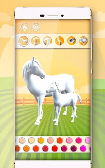 Imagen 2 para Horse Coloring Book 3D