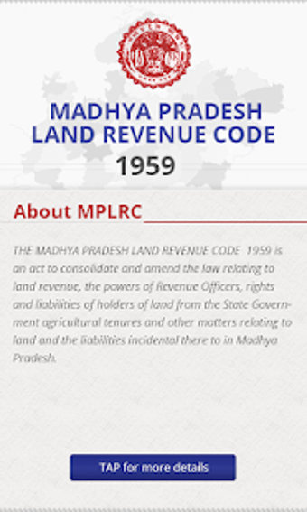 Image 0 for MP Land Revenue Code 1959