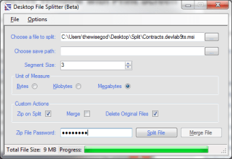 Image 0 for Desktop File Splitter
