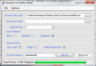 Imagen 1 para Desktop File Splitter