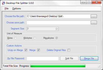 Image 1 for Desktop File Splitter