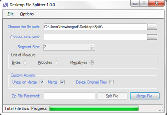 Imagen 0 para Desktop File Splitter