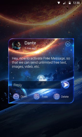Imagen 3 para GO SMS UNIVERSE THEME