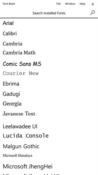 Image 2 for Font Book for Windows 10