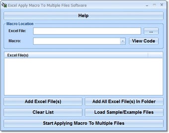 Image 0 for Excel Apply Macro To Mult…