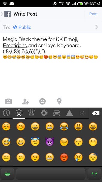 Imagen 2 para Magic Black Emoji Keyboar…