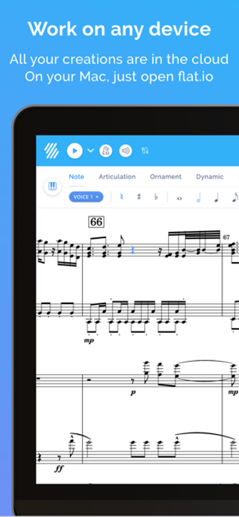 Image 0 for Flat: Music Score & Tab E…