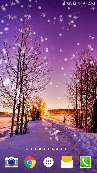 Imagen 1 para Winter Snow Live Wallpape…