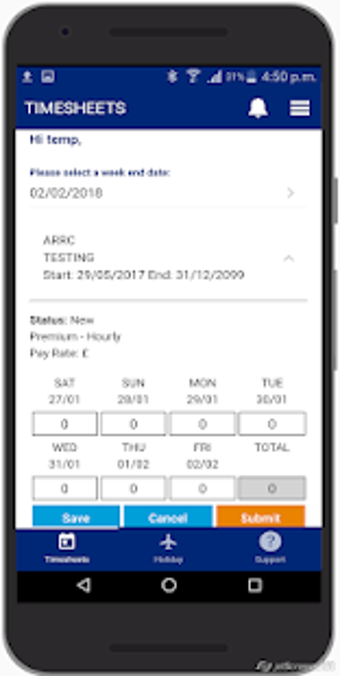 Image 1 for Hays Timesheets