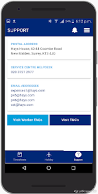 Image 3 for Hays Timesheets