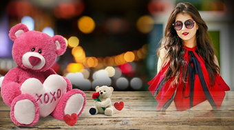 Image 1 for Teddy Bear Photo Frame : …