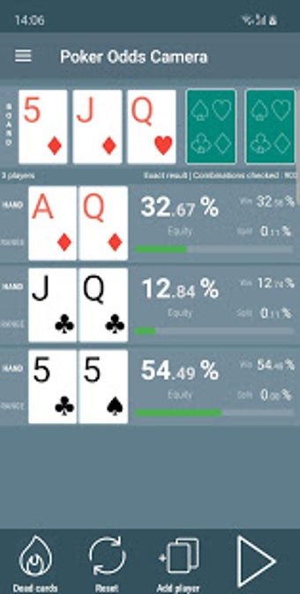 Image 2 for Poker Odds Camera Calcula…