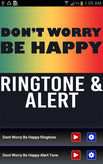 Imagen 1 para Don't Worry Be Happy Ring…