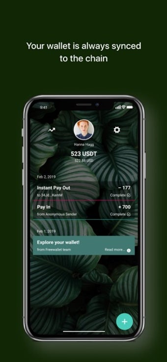 Image 0 for Tether Wallet by Freewall…