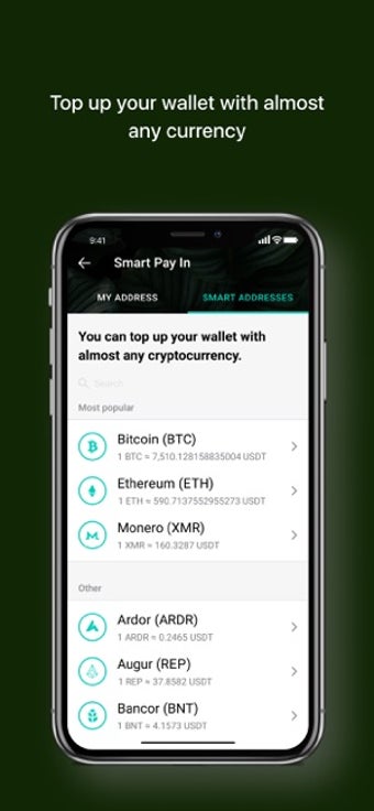 Image 2 for Tether Wallet by Freewall…