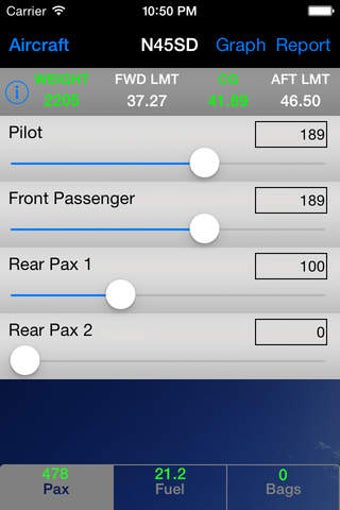 Image 0 for Aircraft W&B