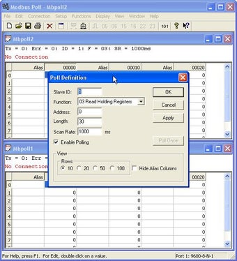 Image 0 for Modbus Poll (64-Bit)