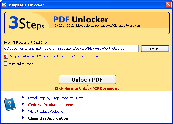 Image 0 for 3Steps PDF Unlocker