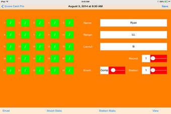Imagen 0 para Clay Shooting Score Card …