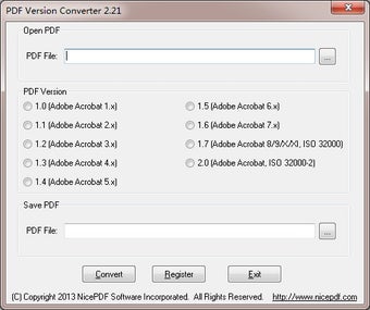 Image 0 for PDF Version Converter