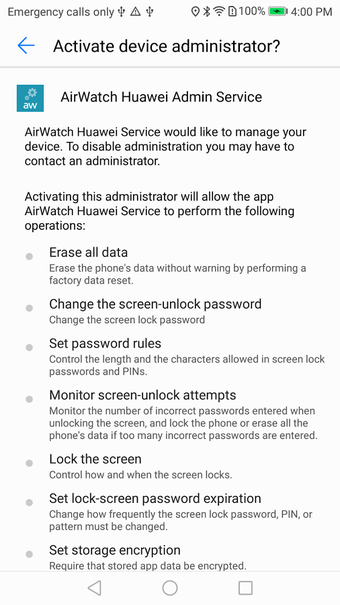 Imagen 0 para AirWatch Service for Huaw…
