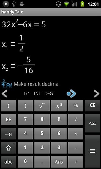 Imagen 1 para handyCalc Calculator