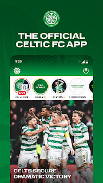 Image 0 for The Celtic FC Official Ap…
