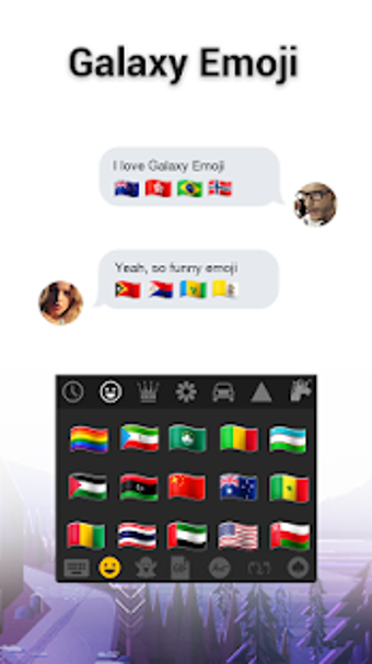 Imagen 1 para Galaxy Emoji - Emoji Keyb…