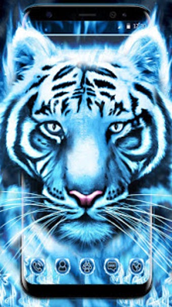 Image 0 for Blue White Flaming Cool T…