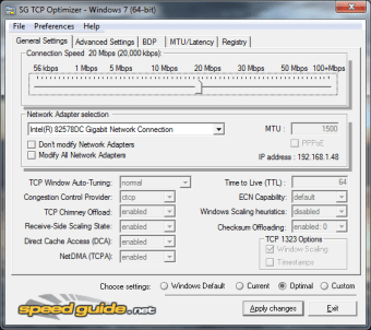 Image 0 for SG TCP Optimizer