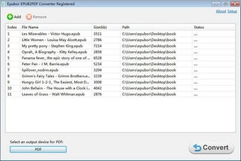 Imagen 1 para Epubor ePUB to PDF Conver…